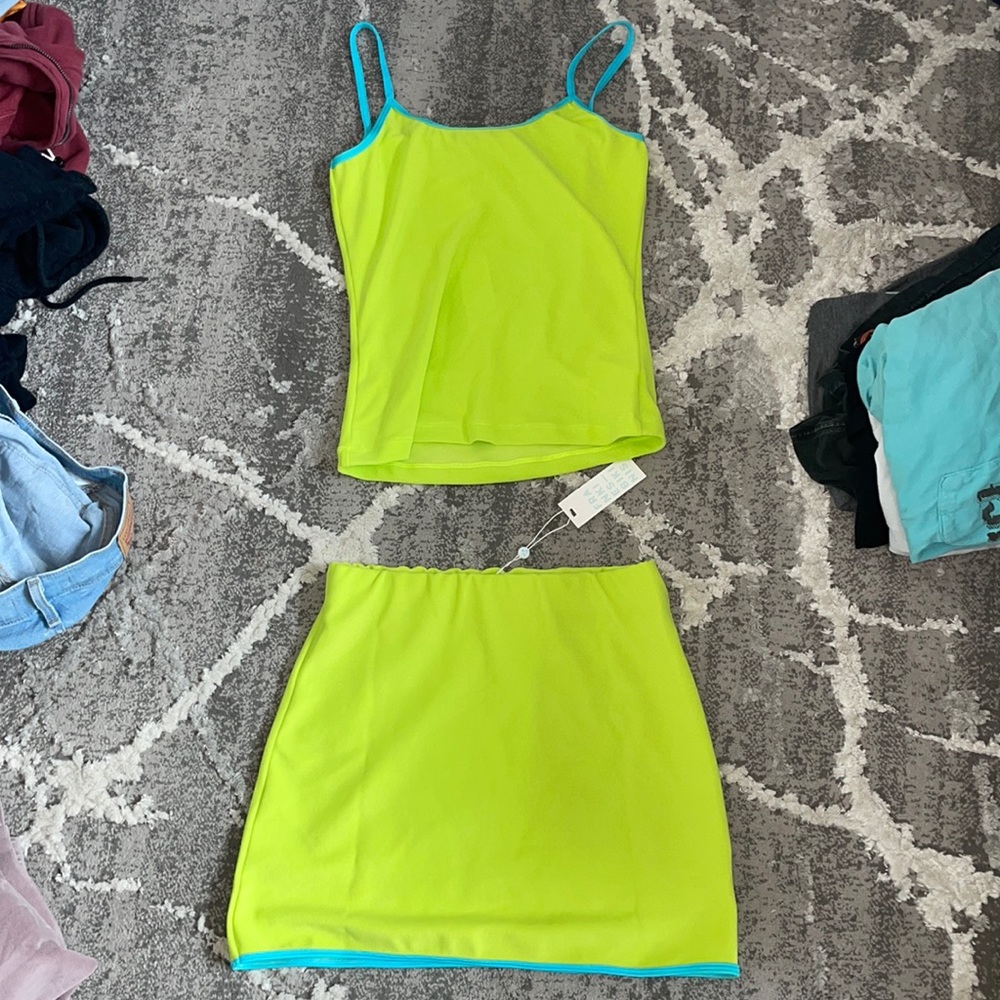 Frankies Bikinis Windward Terry Skirt Set